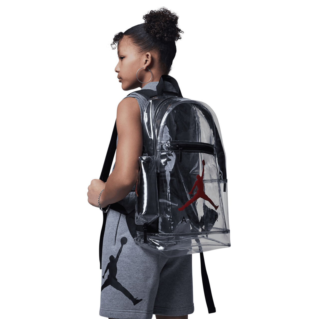 Jordan Clear TPU School Backpack Image 2 of 8. Tap to open photo gallery.