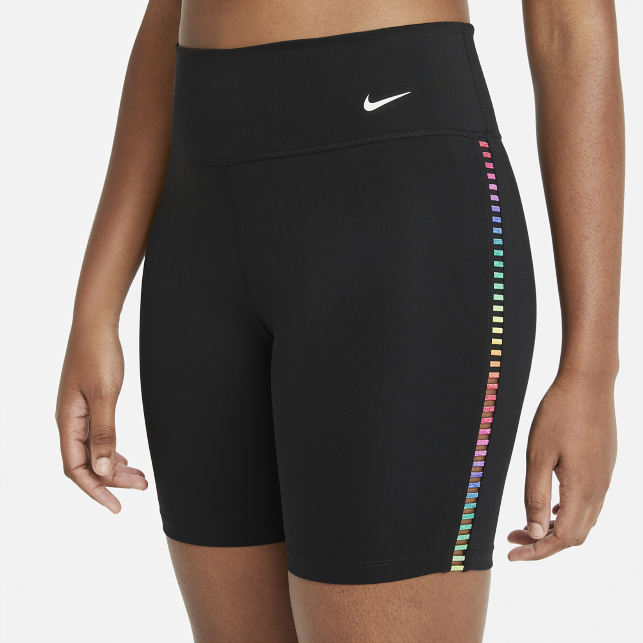 Nike One Rainbow Ladder 7" Short Image 1 of 2. Tap to open photo gallery.