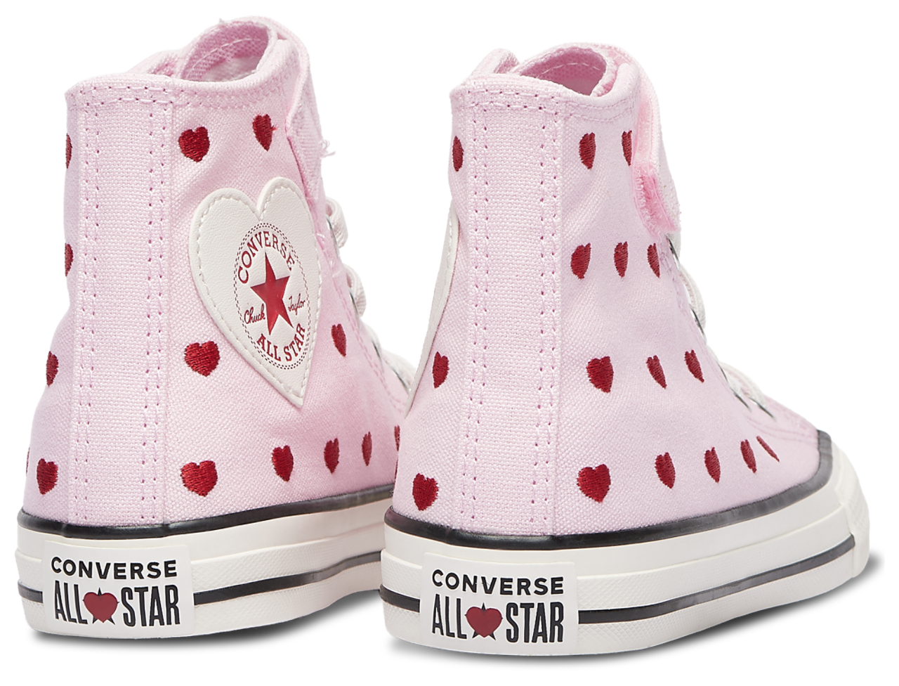 Converse Chuck Taylor All Star 1V Hi Hearts Image 3 of 5. Tap to open photo gallery.