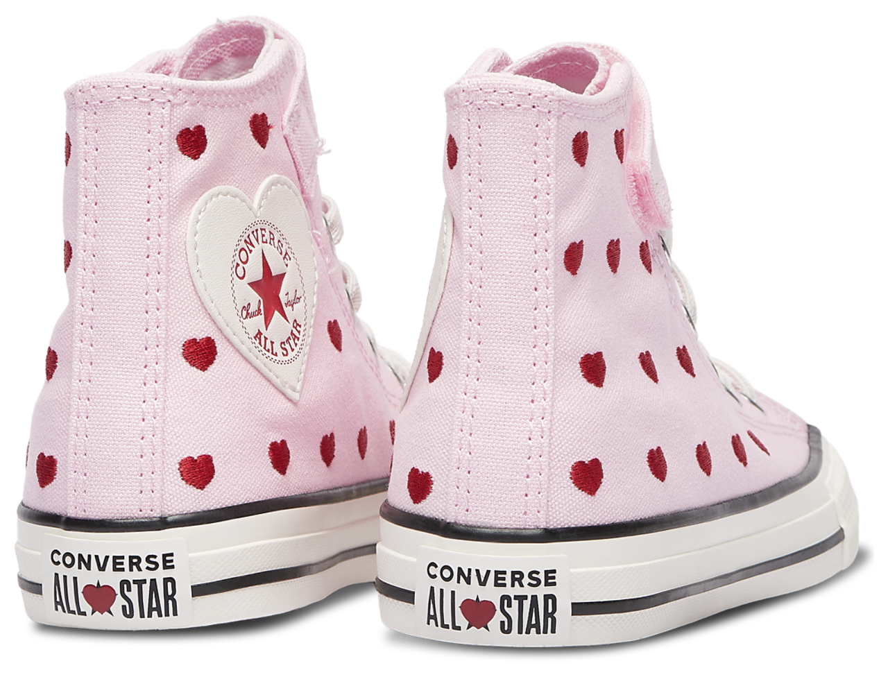 Converse Chuck Taylor All Star 1V Hi Hearts Image 3 of 5. Tap to open photo gallery.