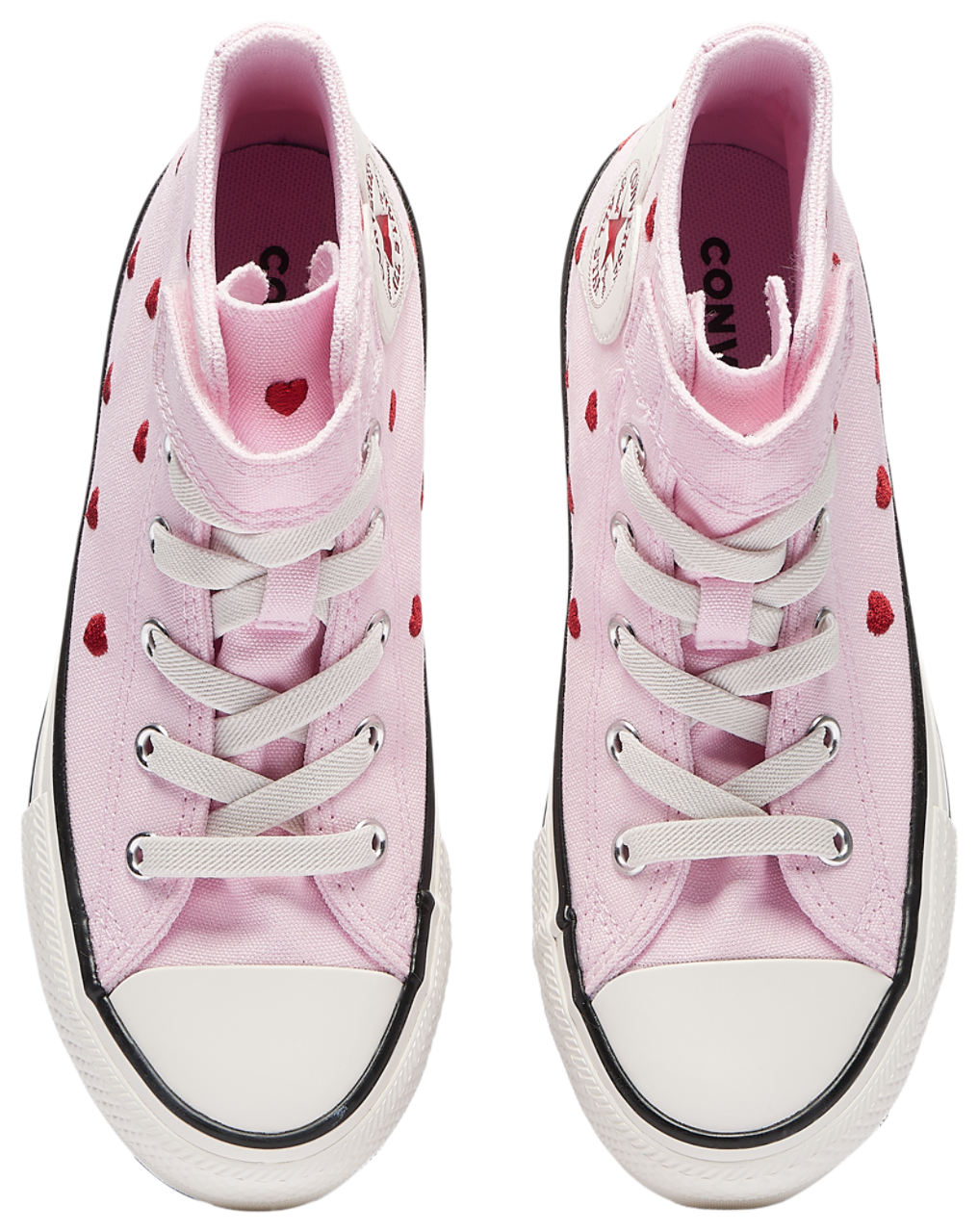 Converse Chuck Taylor All Star 1V Hi Hearts Image 4 of 5. Tap to open photo gallery.