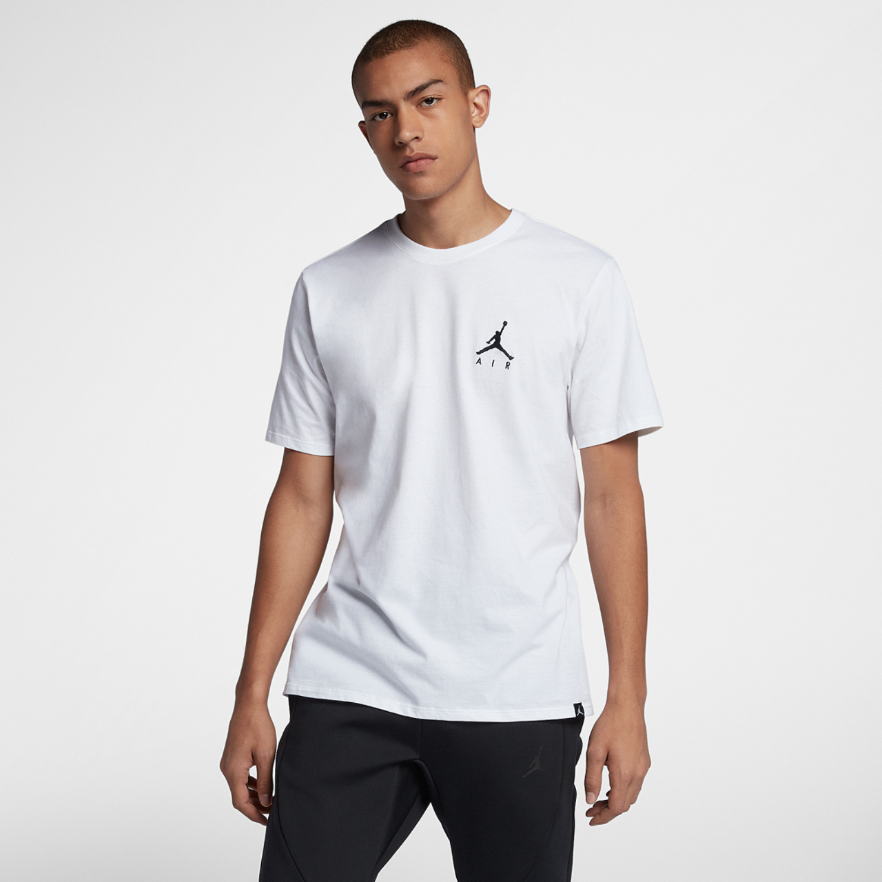 Jordan Jumpman Air Embroidered T-Shirt Image 1 of 5. Tap to open photo gallery.