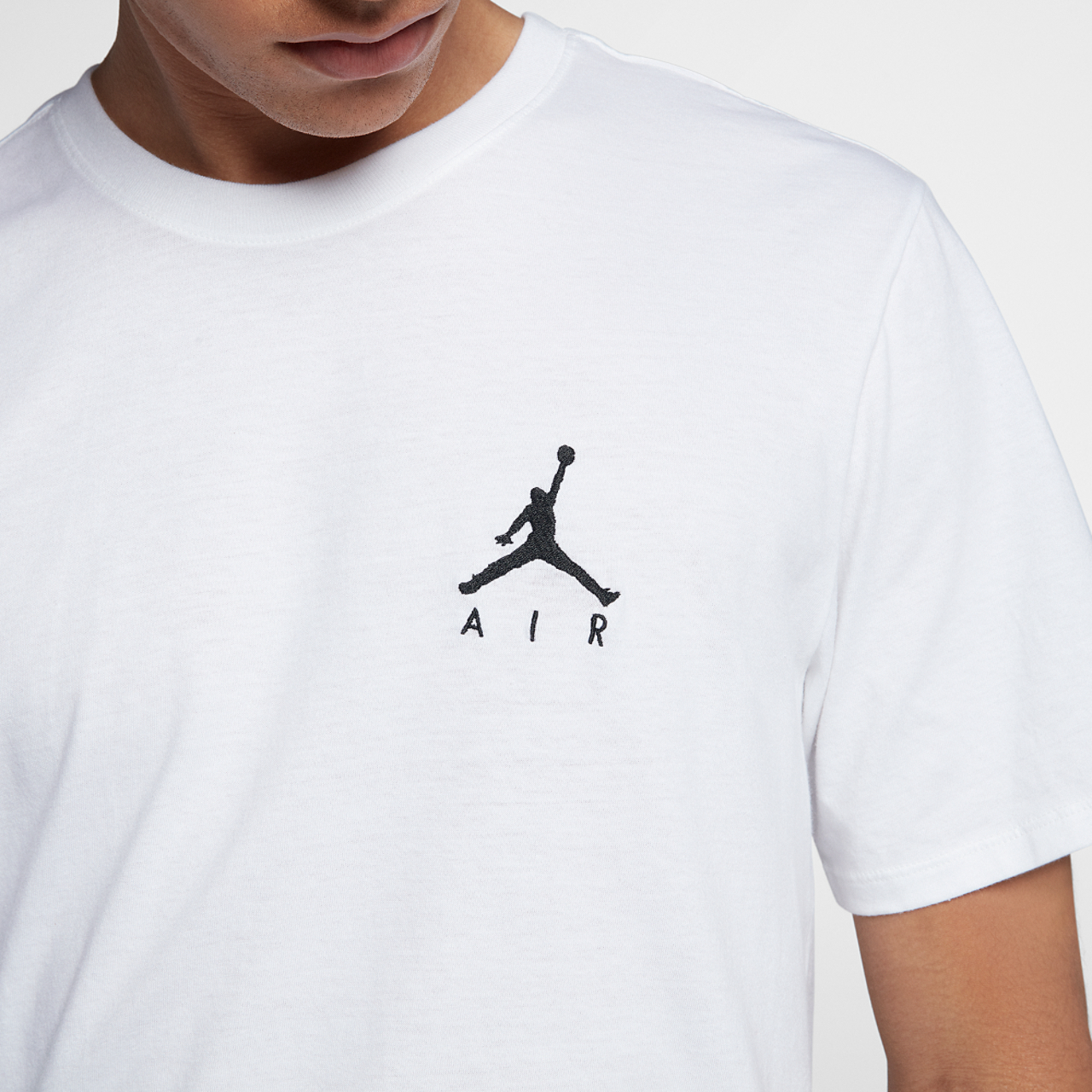 Jordan Jumpman Air Embroidered T-Shirt Image 3 of 5. Tap to open photo gallery.