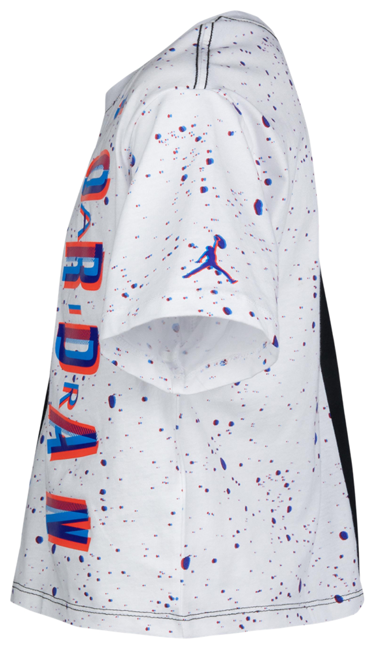 Jordan Space Glitch Split T-Shirt Image 3 of 3. Tap to open photo gallery.