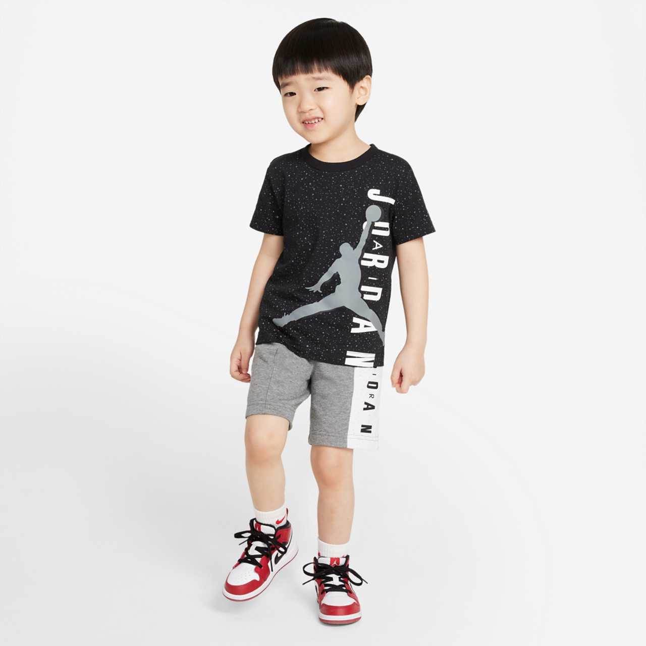 Jordan Big Vert T-Shirt & Short Set Image 1 of 5. Tap to open photo gallery.