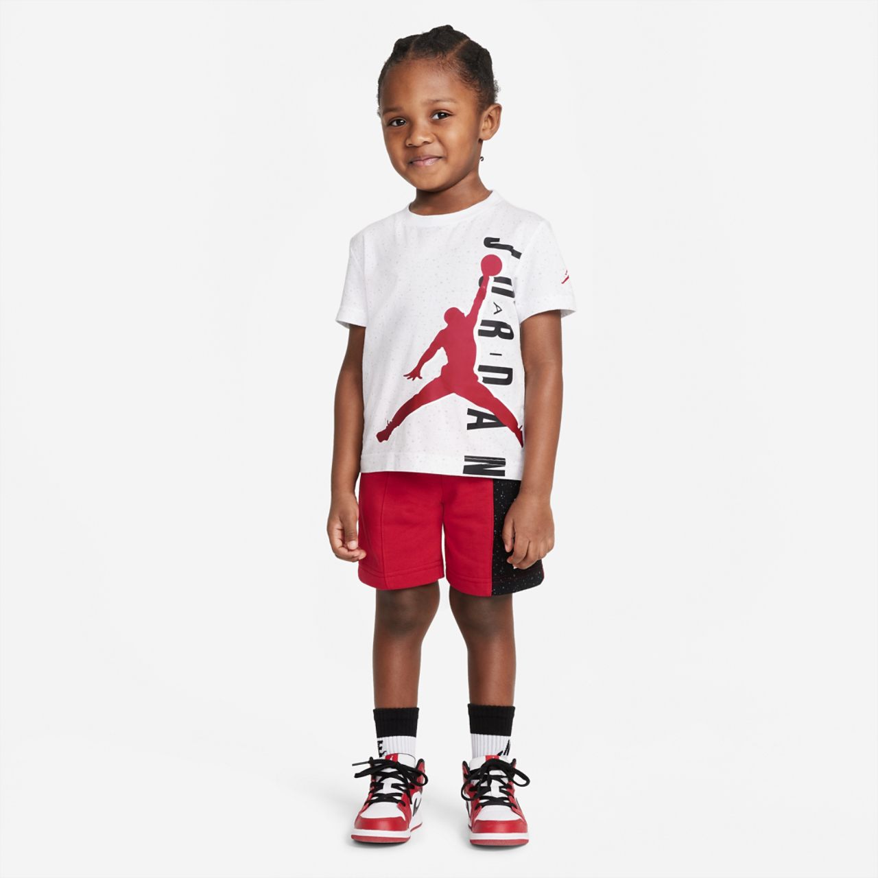 Jordan Big Vert T-Shirt & Short Set Image 1 of 5. Tap to open photo gallery.