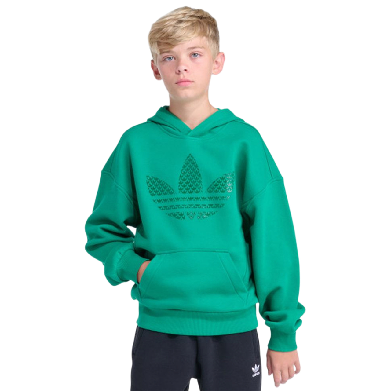 adidas Gel Trefoil Hoodie Image 1 of 4. Tap to open photo gallery.