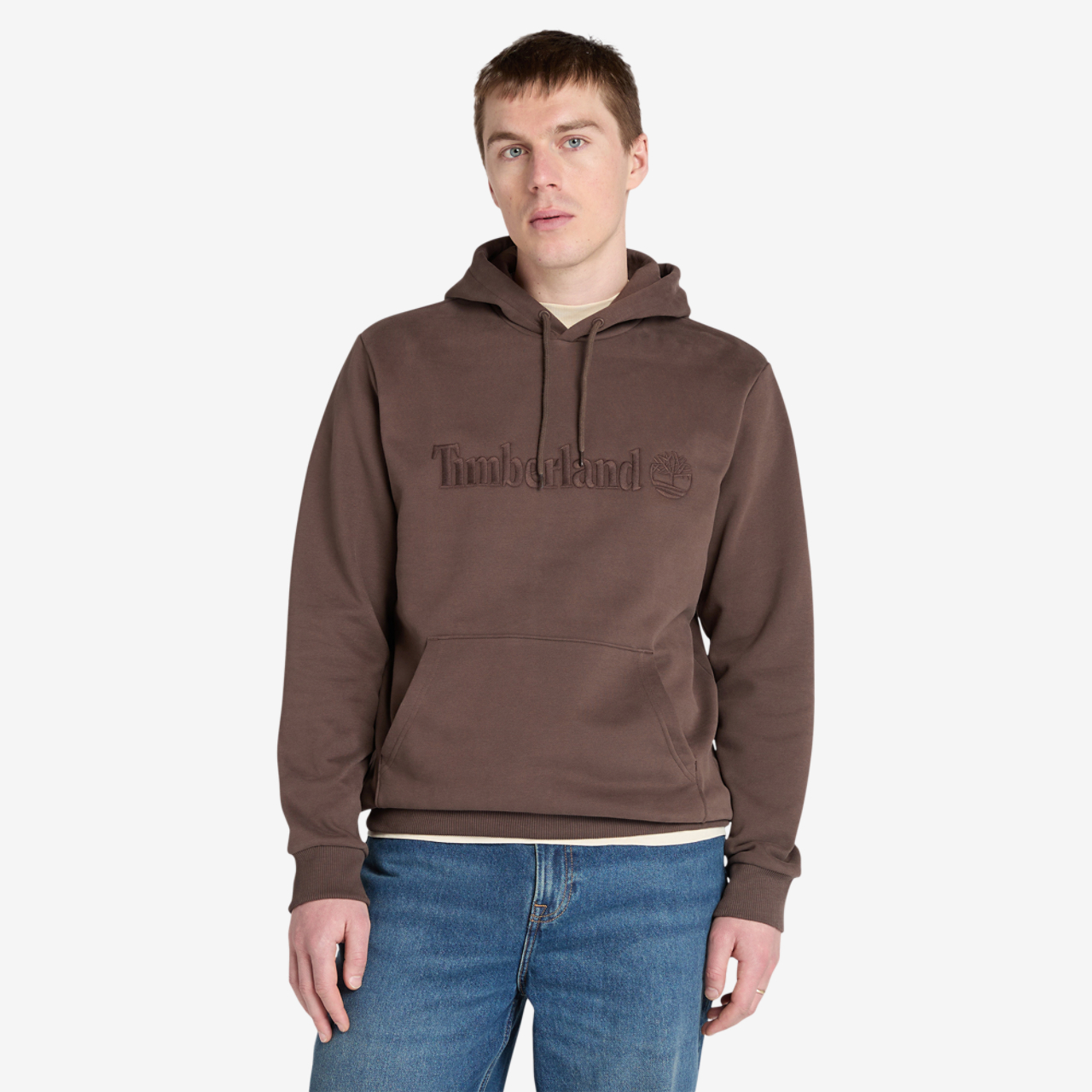 Timberland Embroidered Pullover Hoodie Image 1 of 2. Tap to open photo gallery.
