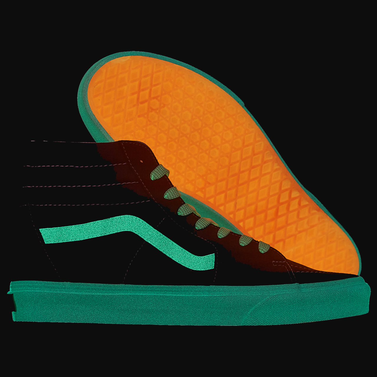 Vans SK8 Hi Glow Outsole Image 6 of 6. Tap to open photo gallery.