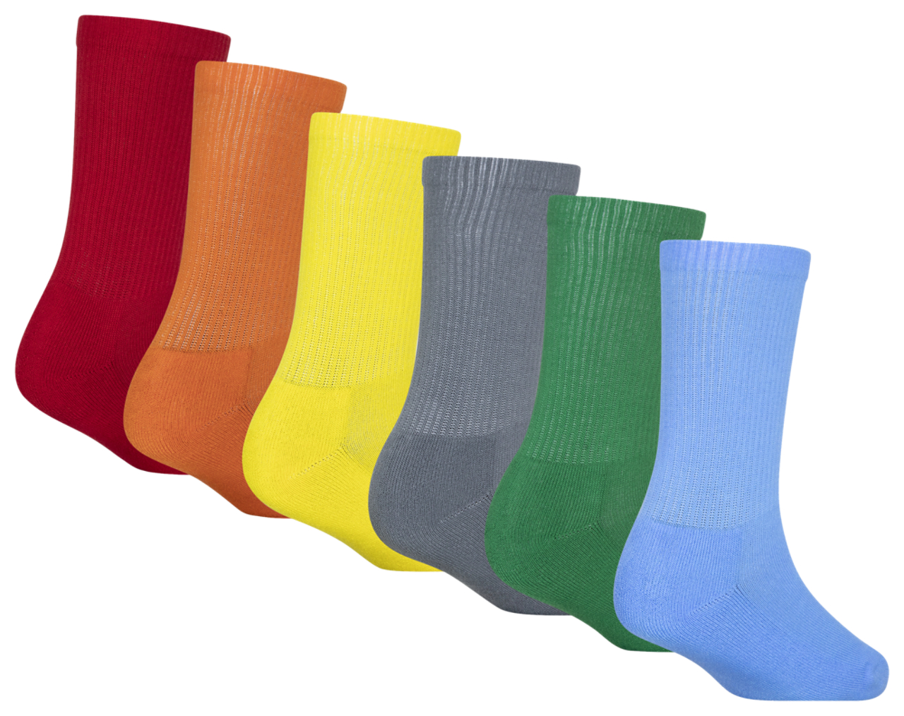 Jordan Legend Crew Socks 6-Pack Image 2 of 2. Tap to open photo gallery.