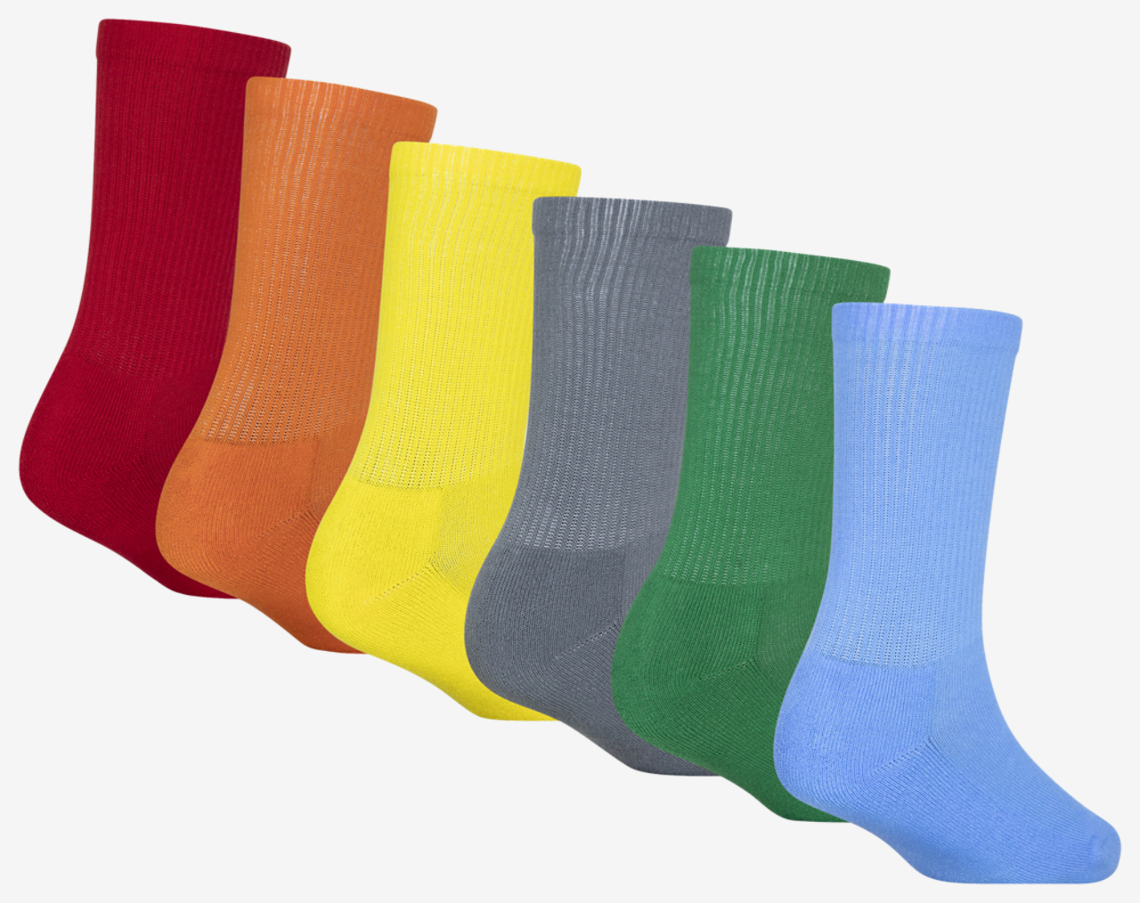 Jordan Legend Crew Socks 6-Pack Image 2 of 2. Tap to open photo gallery.