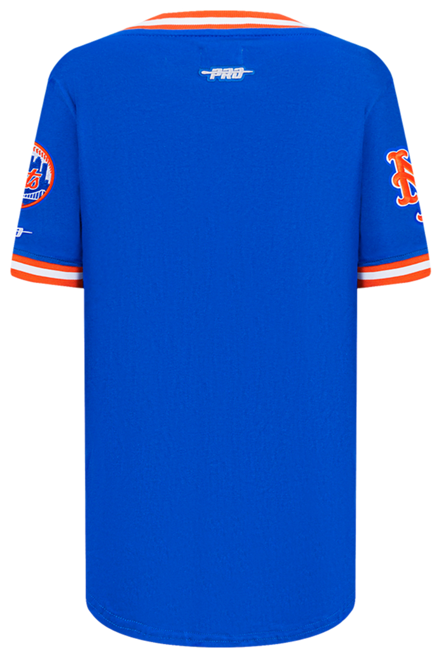 Pro Standard Mets Classic BB Ribbed Short Sleeve T-Shirt Image 2 of 7. Tap to open photo gallery.