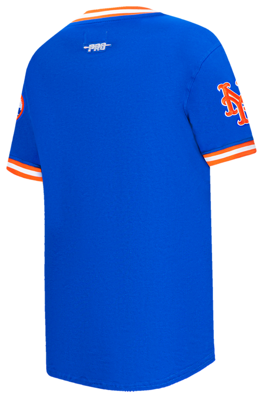 Pro Standard Mets Classic BB Ribbed Short Sleeve T-Shirt Image 4 of 7. Tap to open photo gallery.