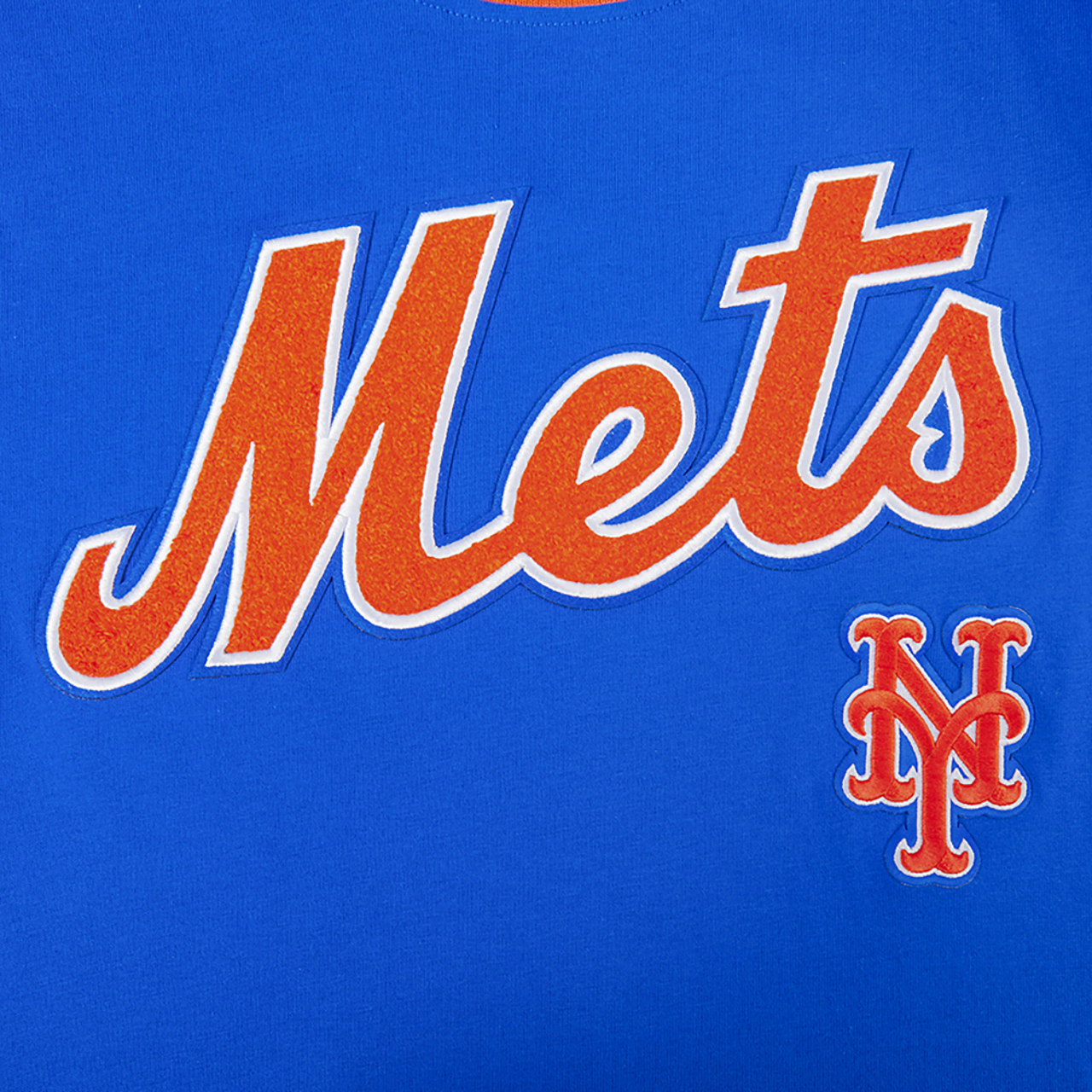 Pro Standard Mets Classic BB Ribbed Short Sleeve T-Shirt Image 5 of 7. Tap to open photo gallery.
