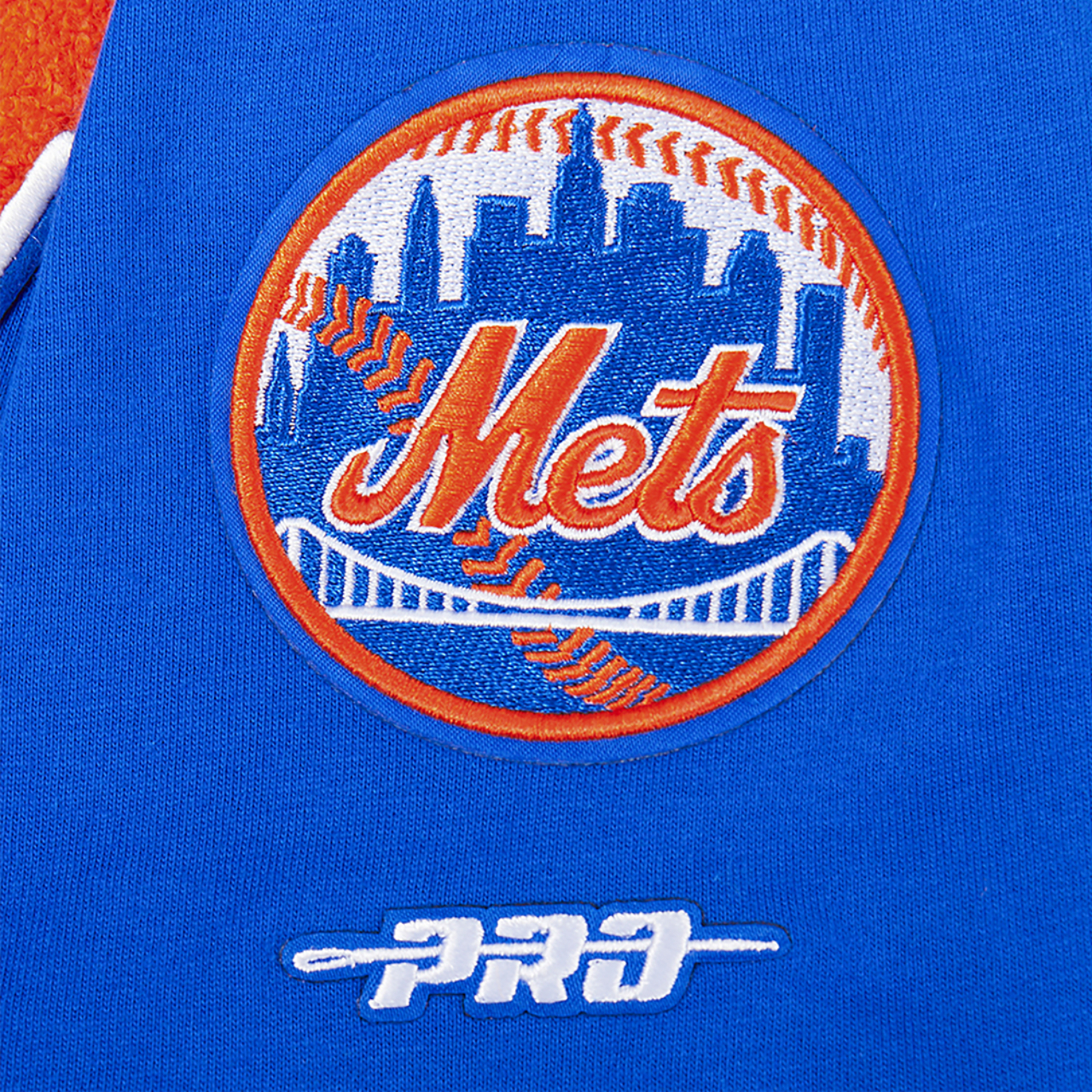 Pro Standard Mets Classic BB Ribbed Short Sleeve T-Shirt Image 6 of 7. Tap to open photo gallery.