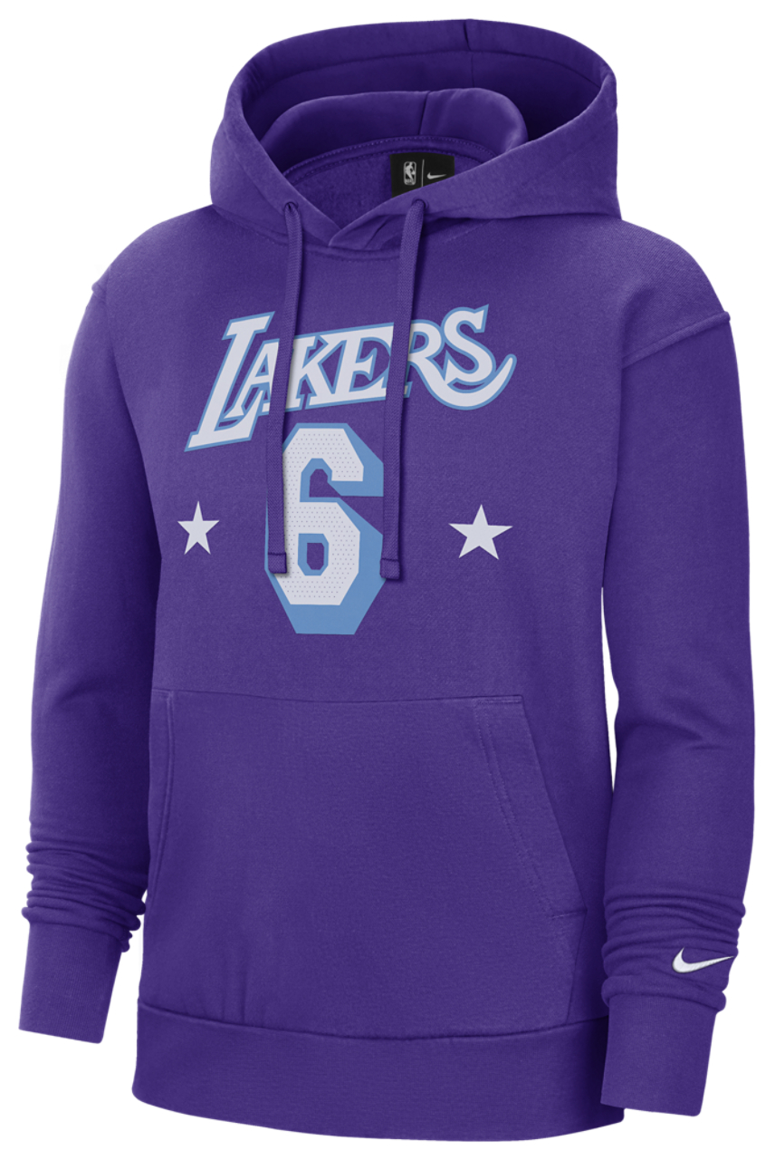 Nike Lakers Essential Name & Number Pullover Hoodie Image 1 of 2. Tap to open photo gallery.