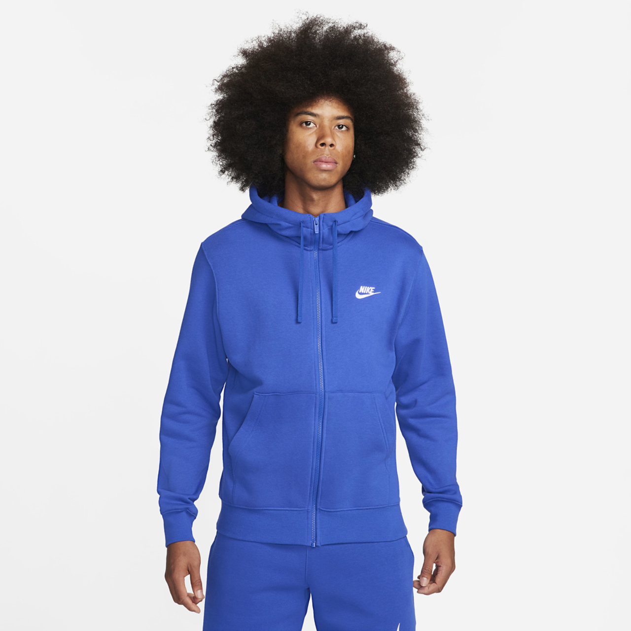 Nike Club Full-Zip Hoodie Image 1 of 2. Tap to open photo gallery.