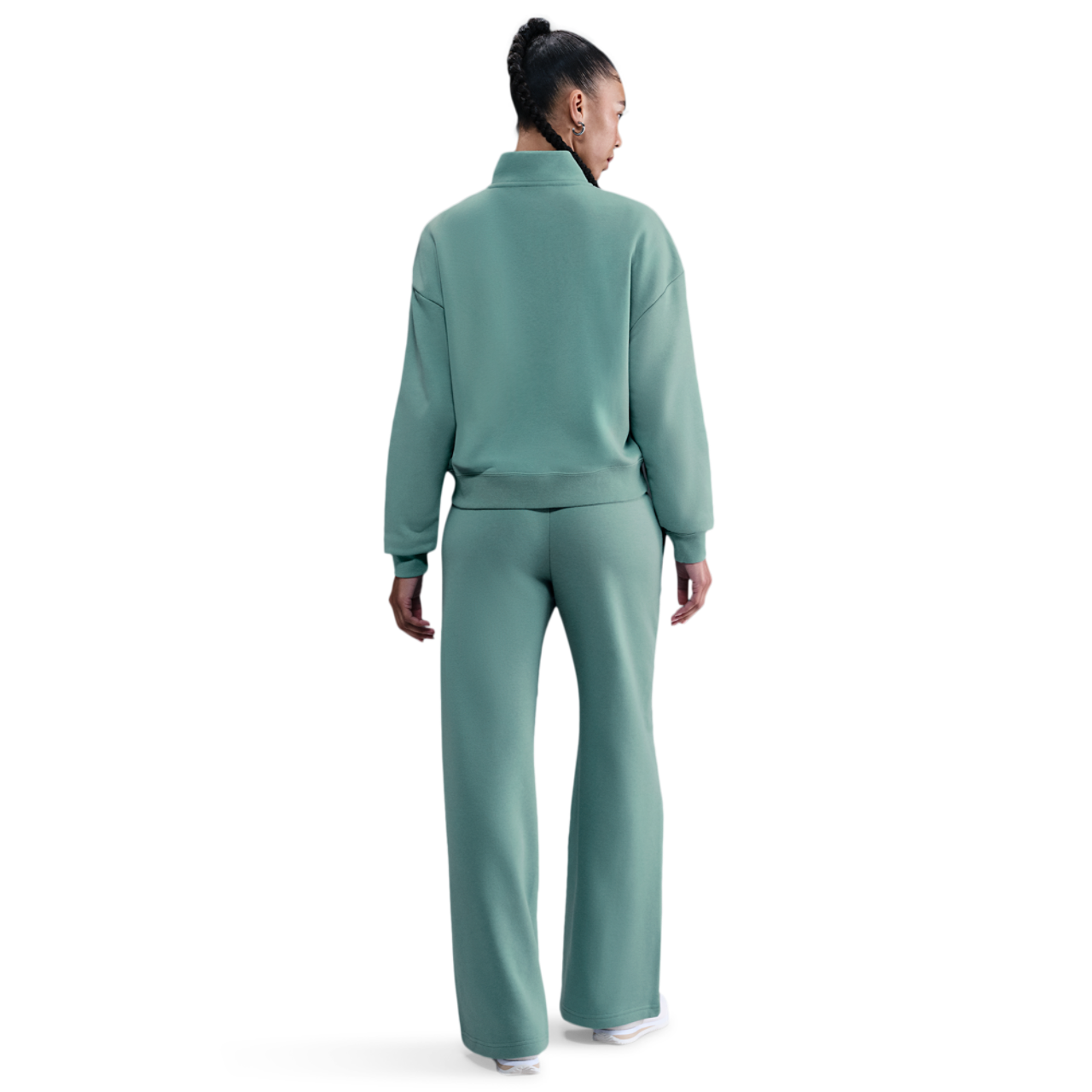 Nike NSW Club Fleece Mid Rise Pants Wide Image 4 of 4. Tap to open photo gallery.