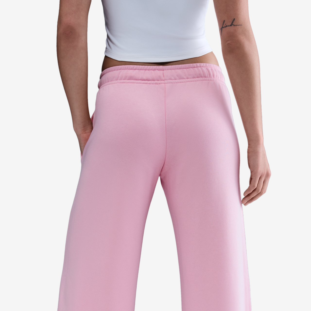Nike NSW Club Fleece Mid Rise Pants Wide Image 2 of 4. Tap to open photo gallery.