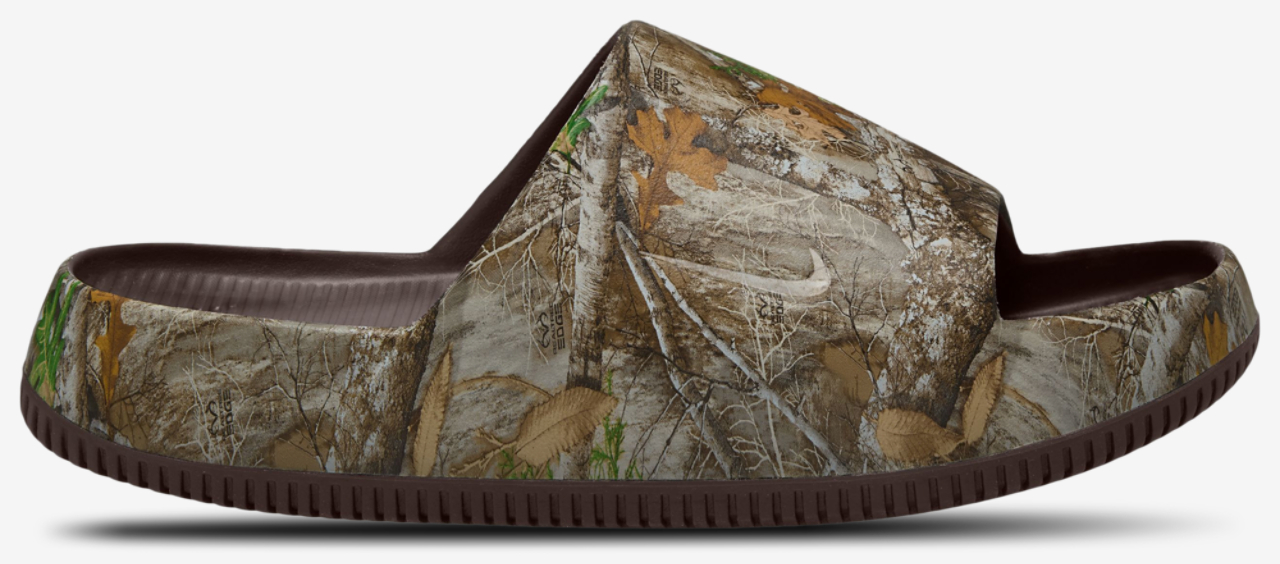 Nike RealTree Calm Slides Image 1 of 4. Tap to open photo gallery.