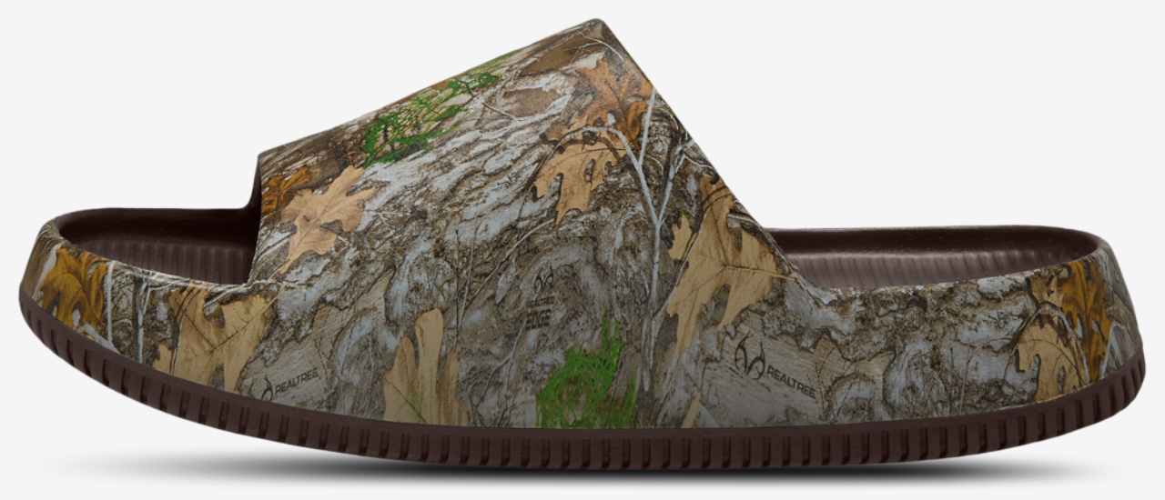 Nike RealTree Calm Slides Image 2 of 4. Tap to open photo gallery.