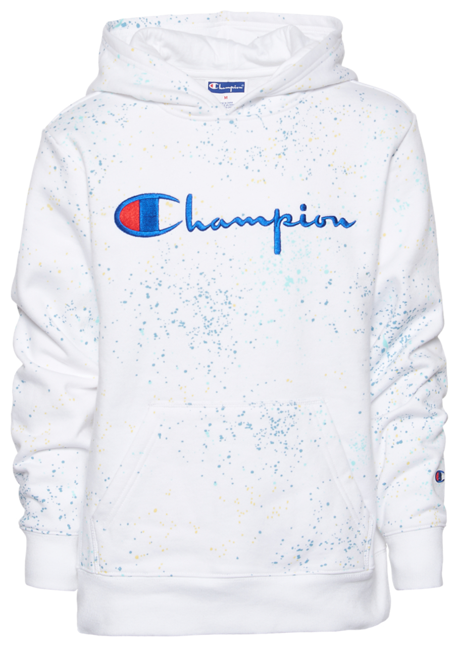Champion Paint Splatter Fleece Hoodie Image 1 of 2. Tap to open photo gallery.