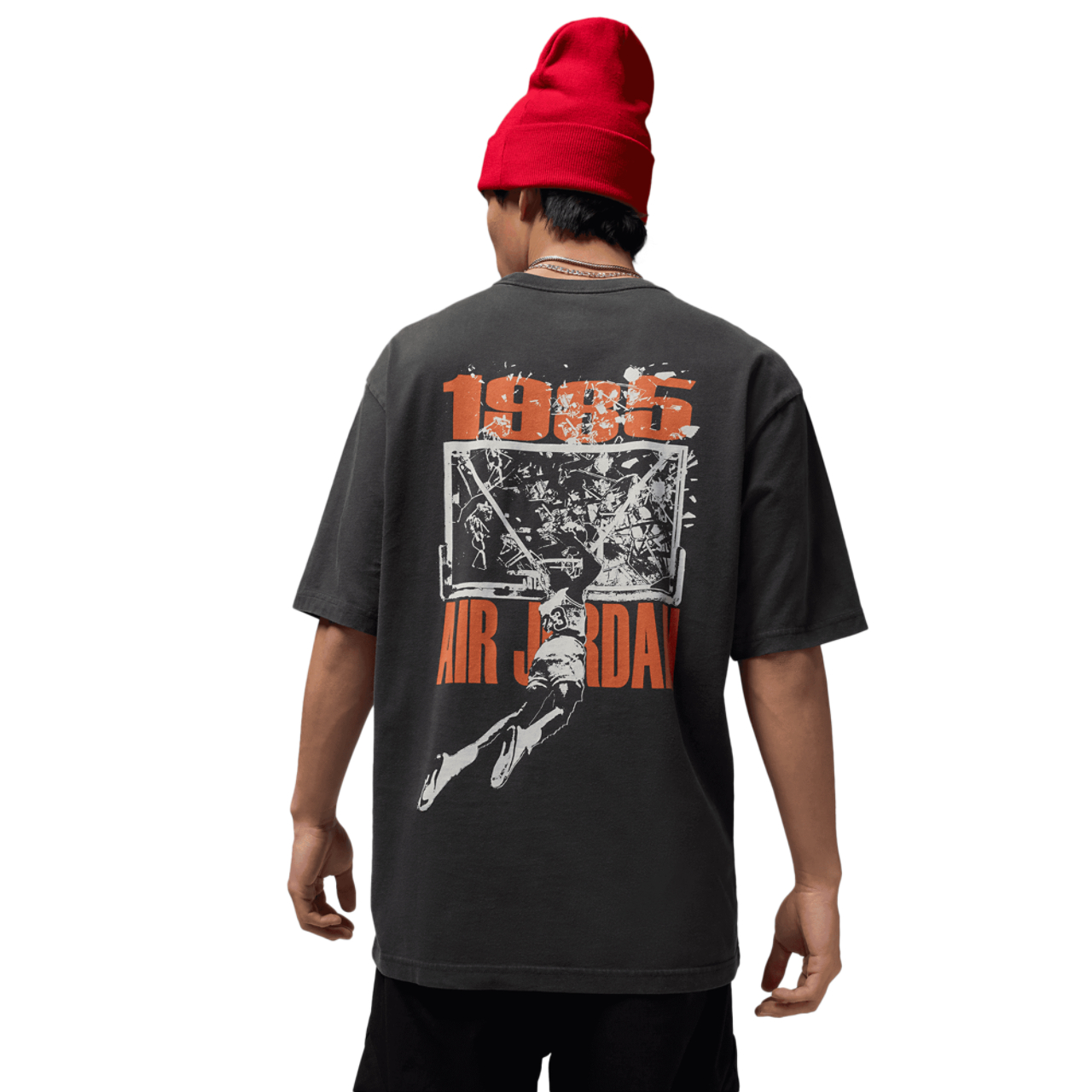 Jordan Brooklyn SBB Oversize GFX Short Sleeve Crew Image 2 of 6. Tap to open photo gallery.