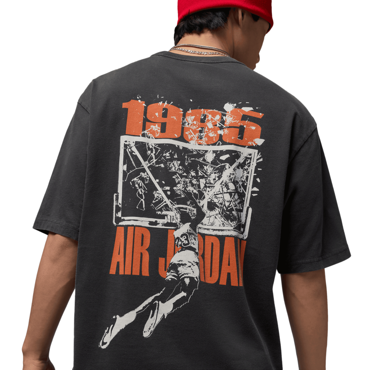Jordan Brooklyn SBB Oversize GFX Short Sleeve Crew Image 5 of 6. Tap to open photo gallery.