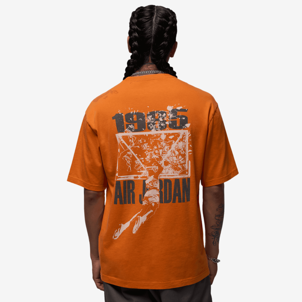 Jordan Brooklyn SBB Oversize GFX Short Sleeve Crew Image 2 of 6. Tap to open photo gallery.