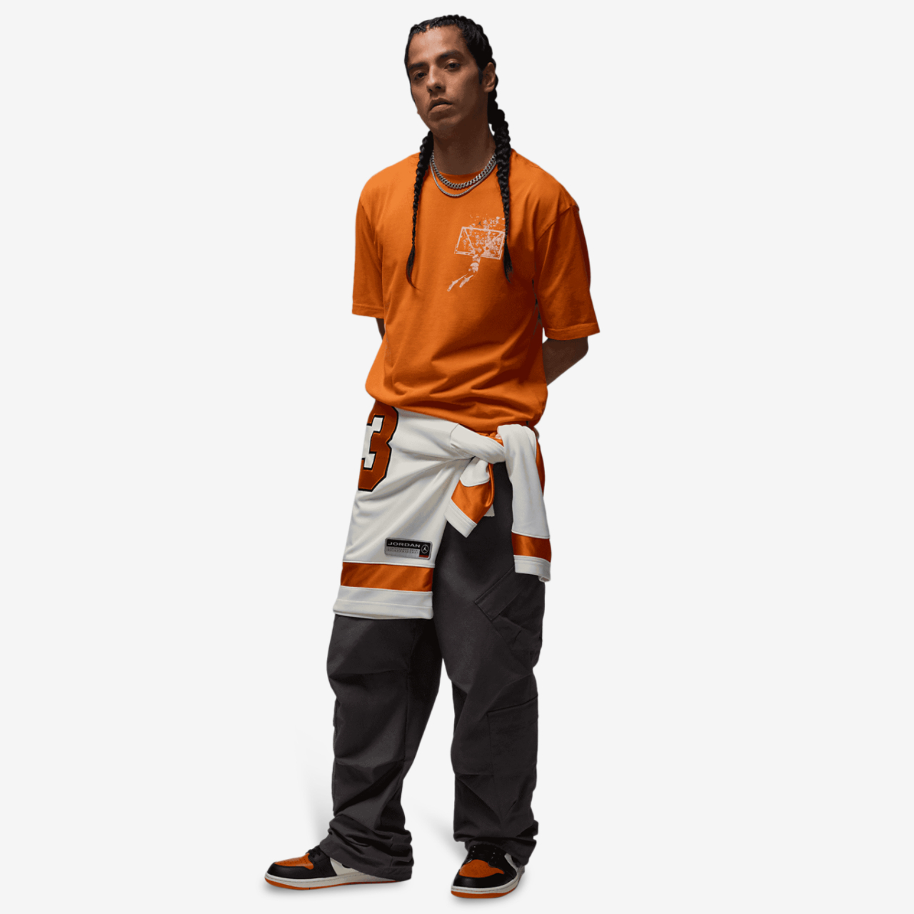 Jordan Brooklyn SBB Oversize GFX Short Sleeve Crew Image 6 of 6. Tap to open photo gallery.