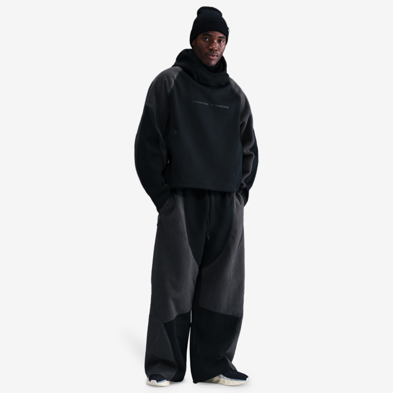 Nike Tech Windwall Open Hem Pants Image 3 of 4. Tap to open photo gallery.