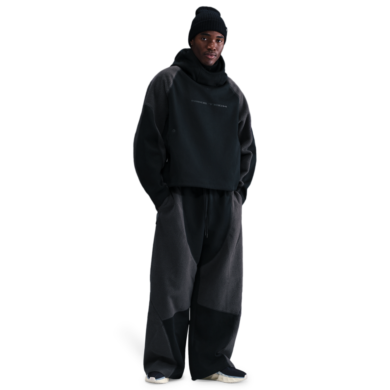 Nike Tech Windwall Open Hem Pants Image 3 of 4. Tap to open photo gallery.
