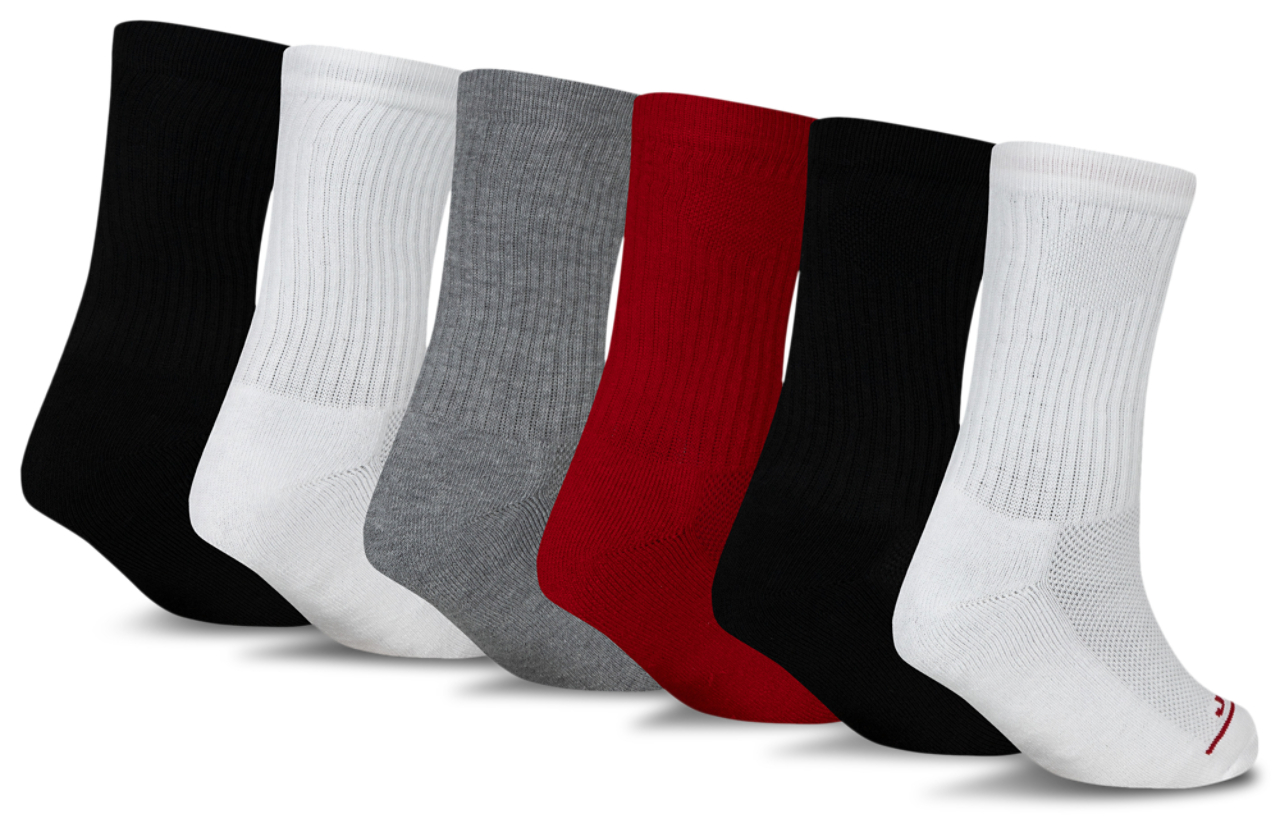 Jordan Legend Crew Socks 6-Pack Image 2 of 6. Tap to open photo gallery.