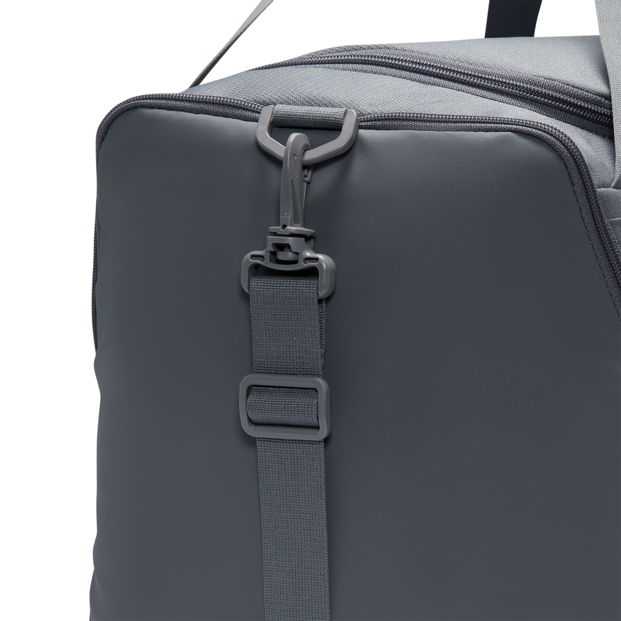 Nike Brasilia Small Duffel - Smoke Grey/Black/White - Image 7