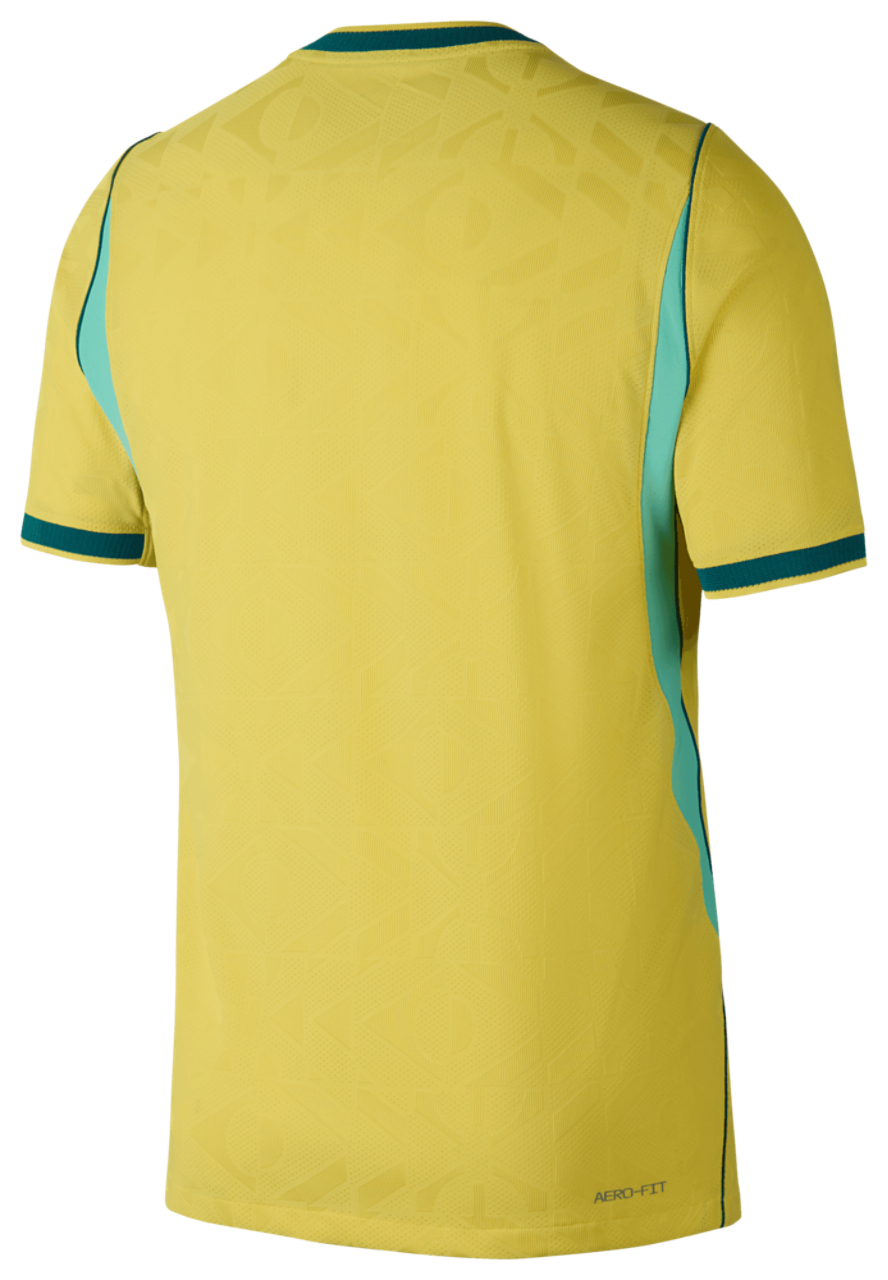 Nike Brasil Home Authentic Match Jersey Image 2 of 10. Tap to open photo gallery.