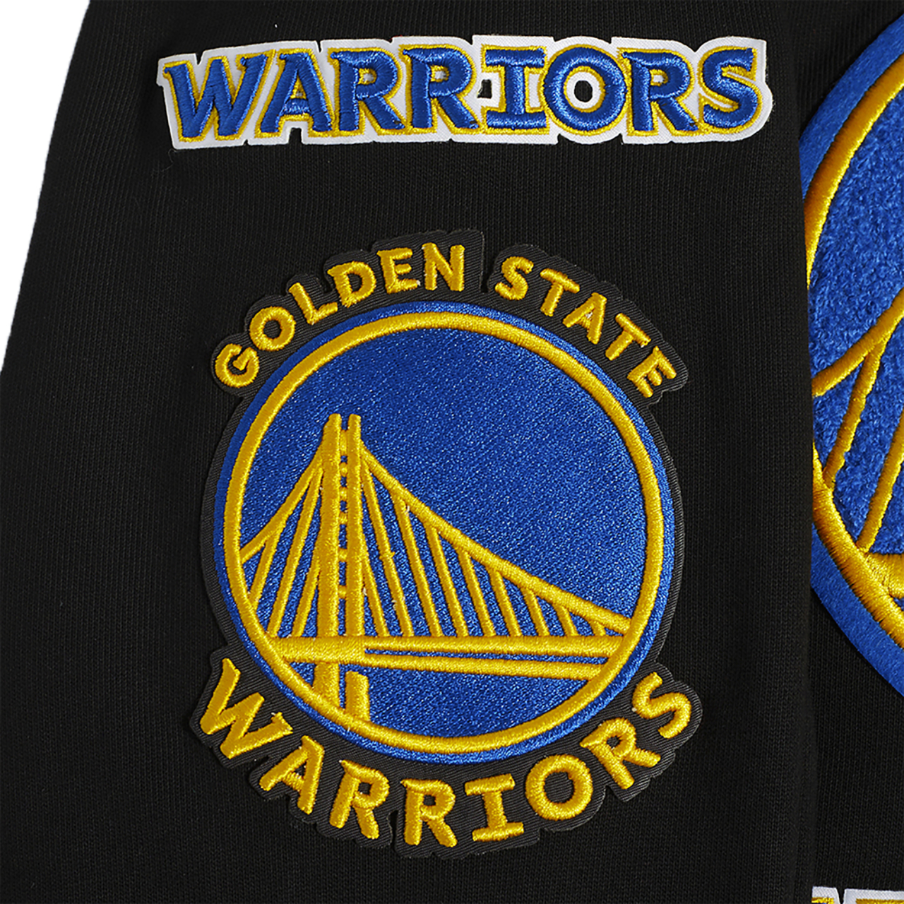 Pro Standard WARRIORS OLD ENGLISH FLC PO HOODIE Image 6 of 8. Tap to open photo gallery.