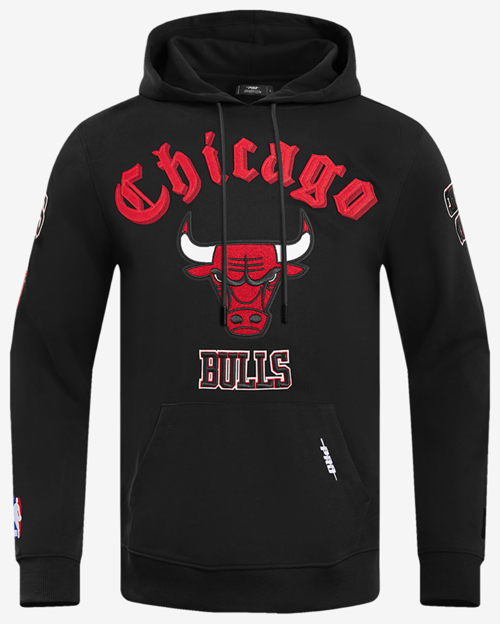 Pro Standard BULLS OLD ENGLISH FLC PO HOODIE Image 1 of 8. Tap to open photo gallery.