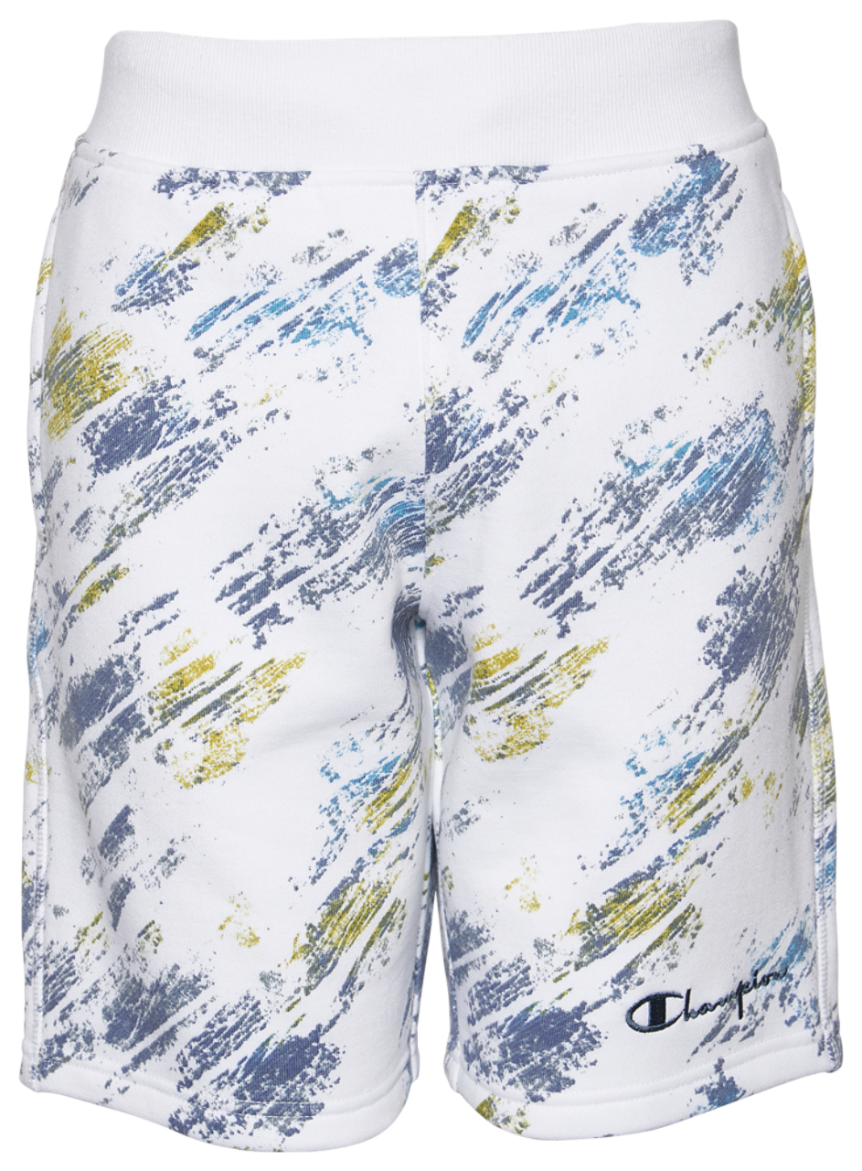 Champion Crayon Blur All Over Print Premium Fleece Short Image 2 of 4. Tap to open photo gallery.