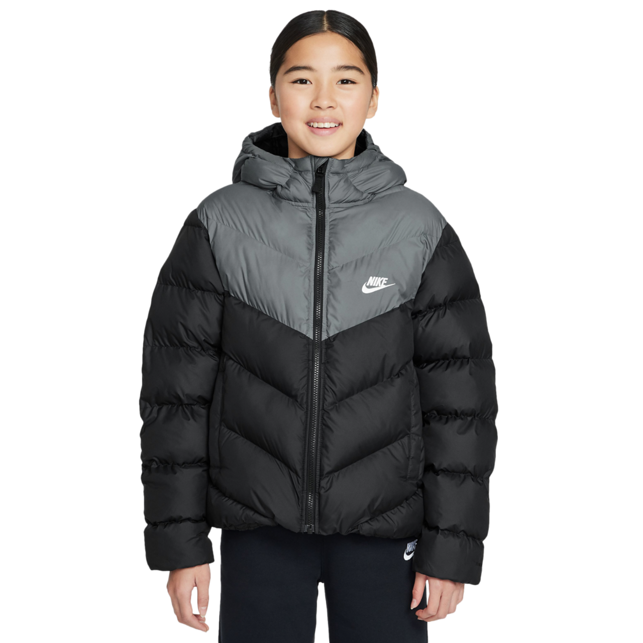 Nike ADP Colorblock Puffer Jacket Image 1 of 3. Tap to open photo gallery.