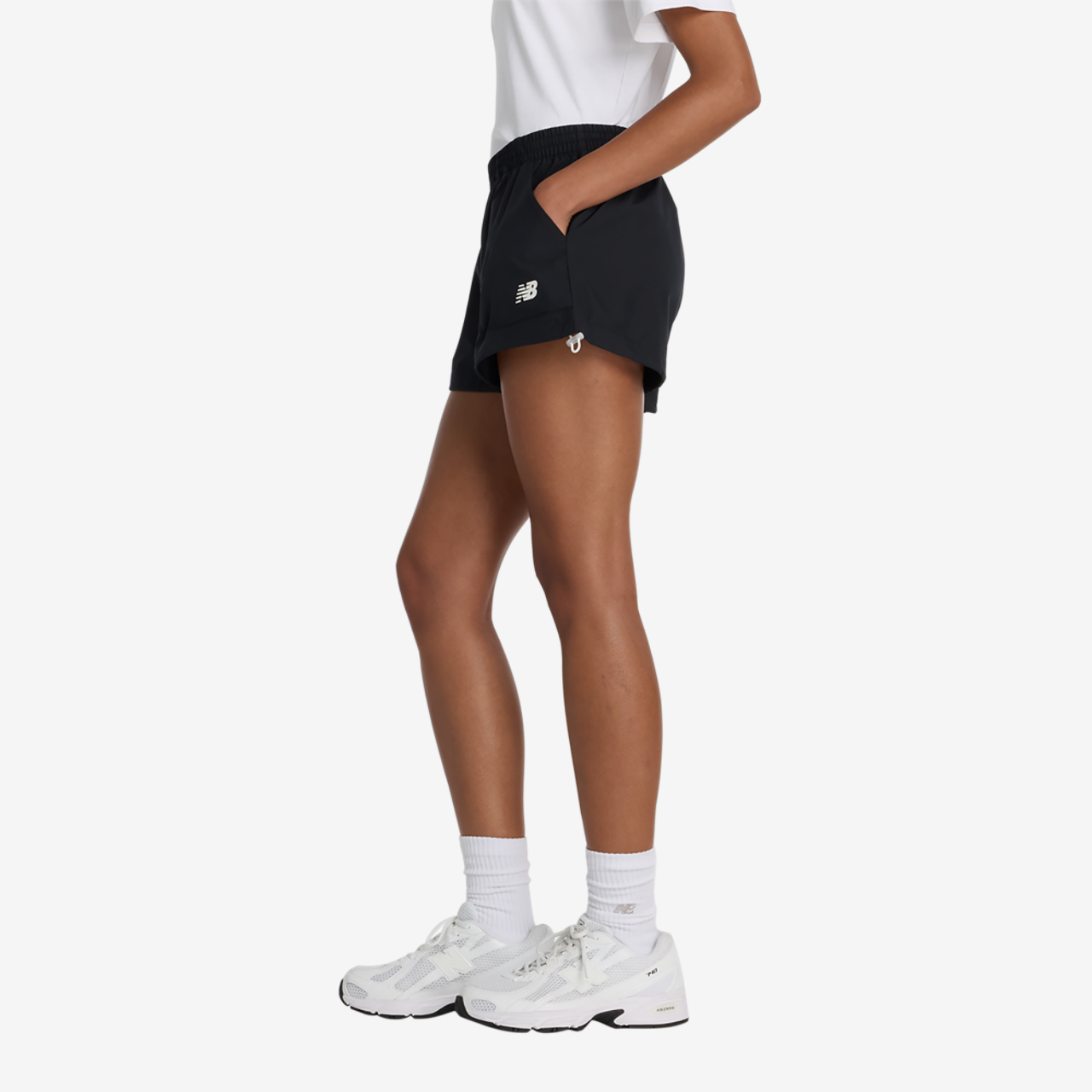 New Balance Trackside Woven Shorts Image 3 of 5. Tap to open photo gallery.