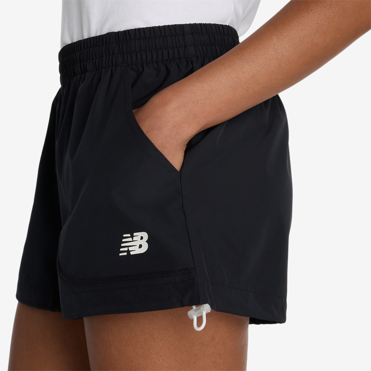 New Balance Trackside Woven Shorts Image 5 of 5. Tap to open photo gallery.