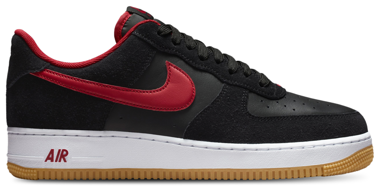 NIKE エアフォース1'07 ブラック✖️レッド Nike AF1 '07 LV8 1 - Men's | Foot Locker