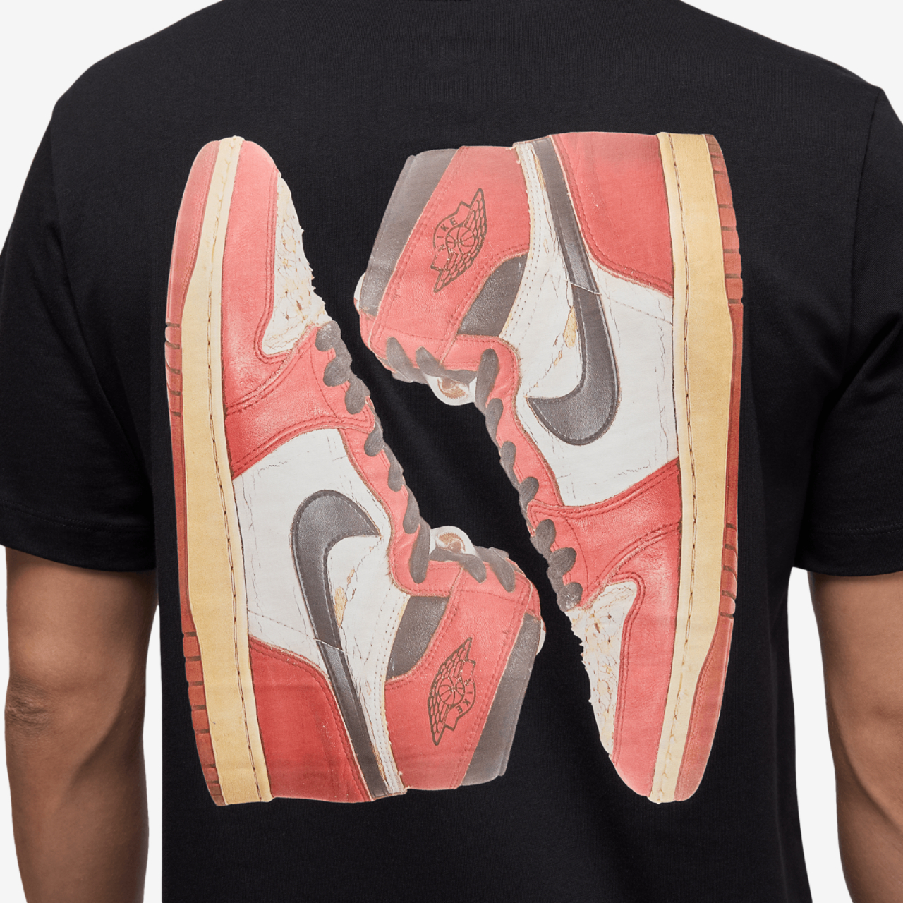 Jordan Flight Essential Vintage AJ 1 Short Sleeve Crew Image 5 of 7. Tap to open photo gallery.