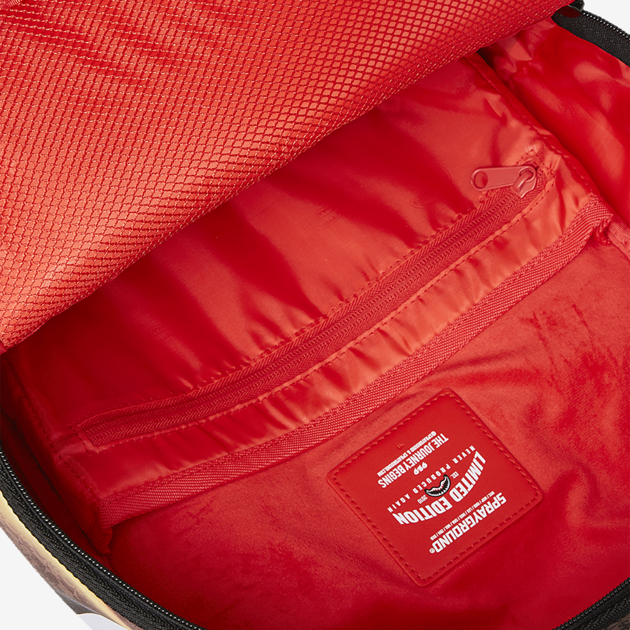 Sprayground Diablo Fire Tear Backpack Image 8 of 9. Tap to open photo gallery.