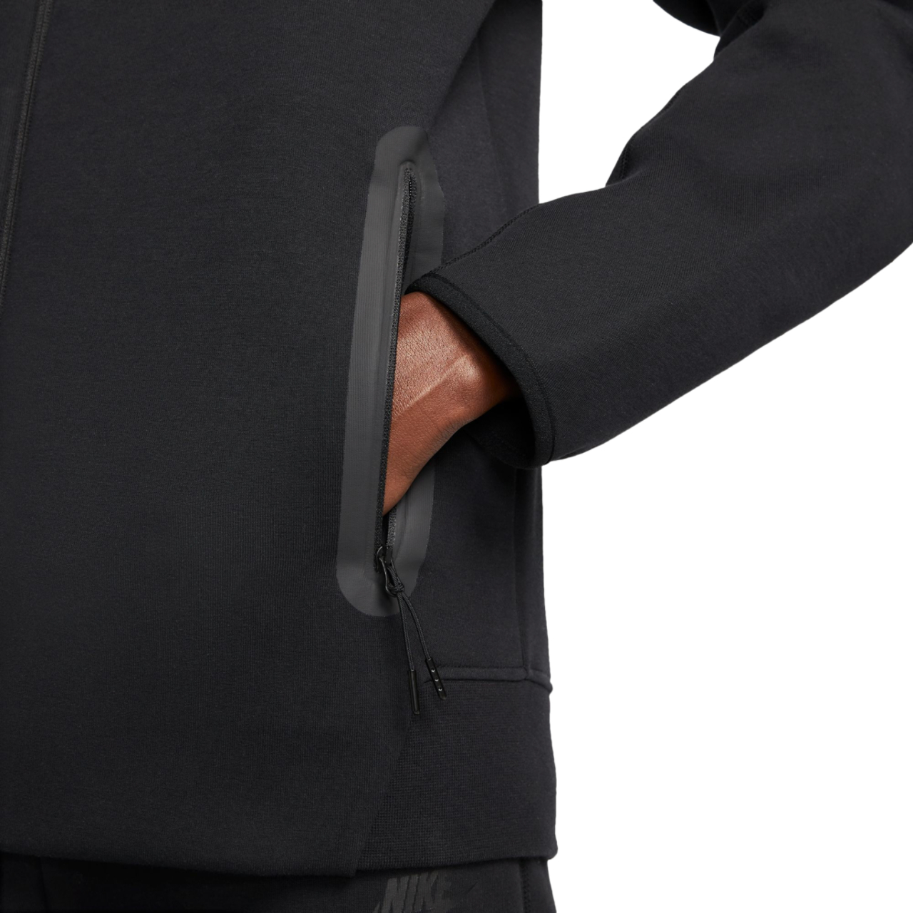 Nike Tech Fleece Full-Zip Hoodie Image 4 of 5. Tap to open photo gallery.