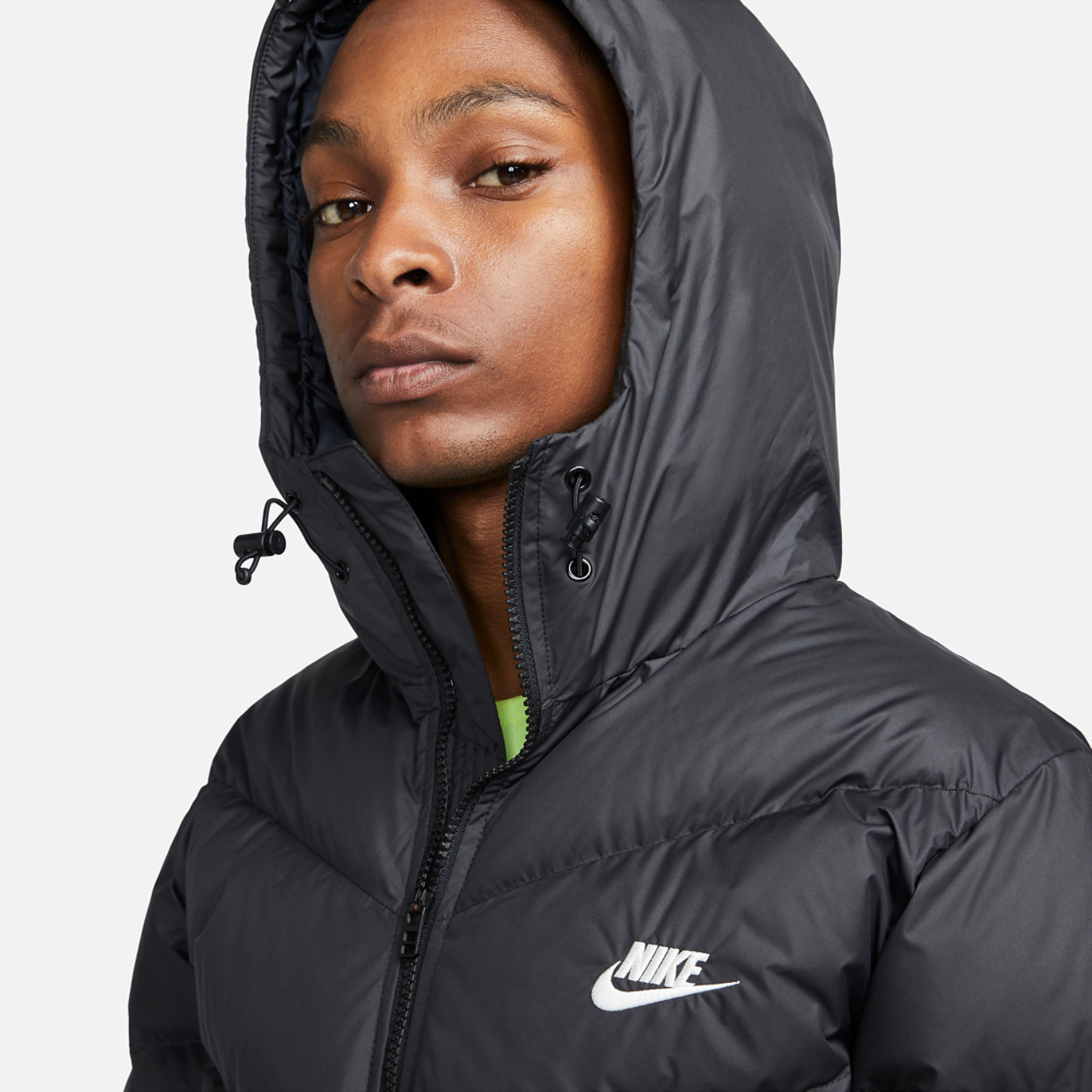 Nike SF Water Resistant PL Filled Hooded Jacket Image 3 of 7. Tap to open photo gallery.