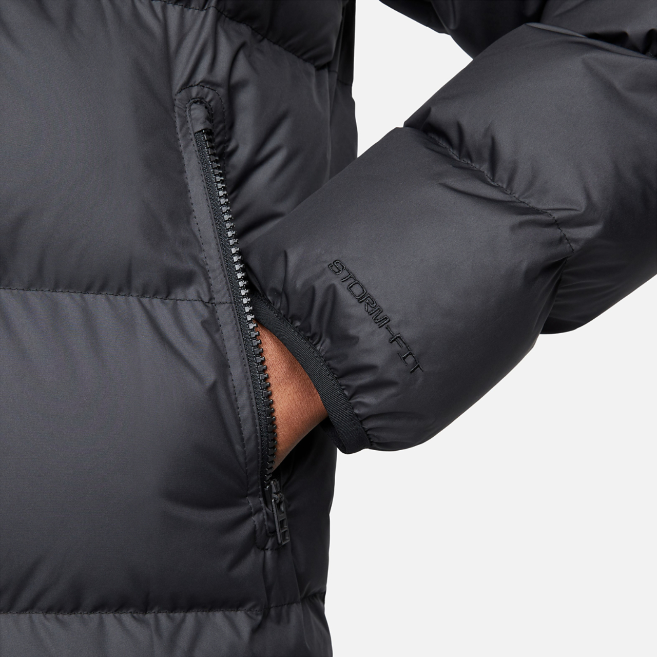 Nike SF Water Resistant PL Filled Hooded Jacket Image 6 of 7. Tap to open photo gallery.