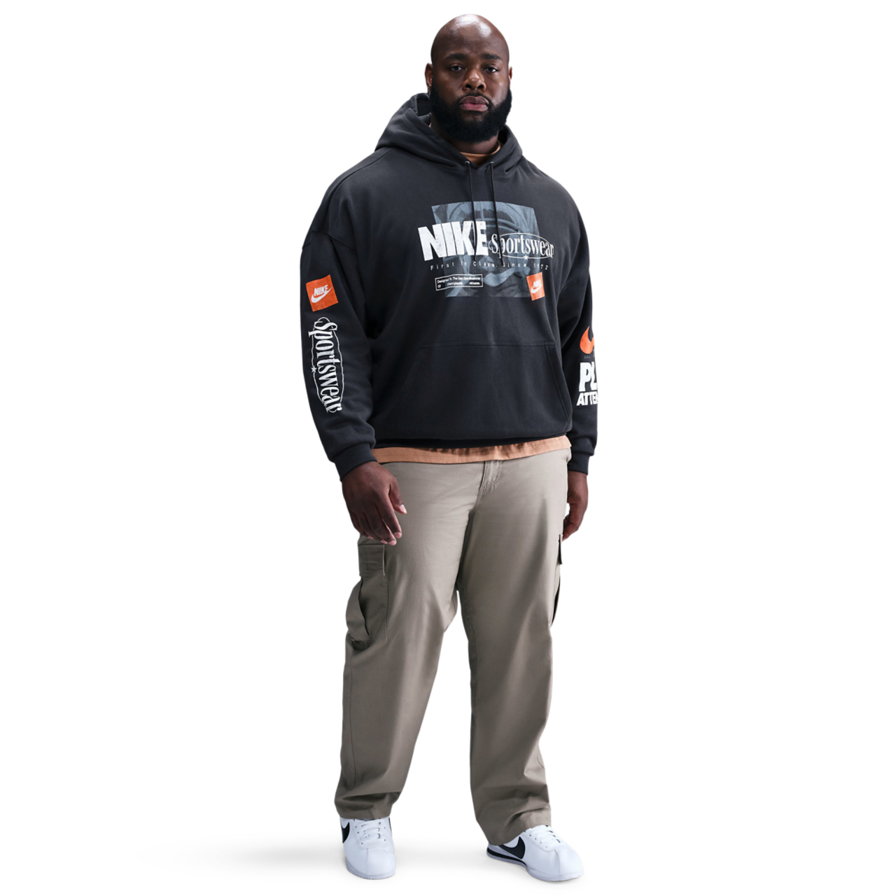 Nike Club Futura OS Pullover Hoodie Image 1 of 5. Tap to open photo gallery.