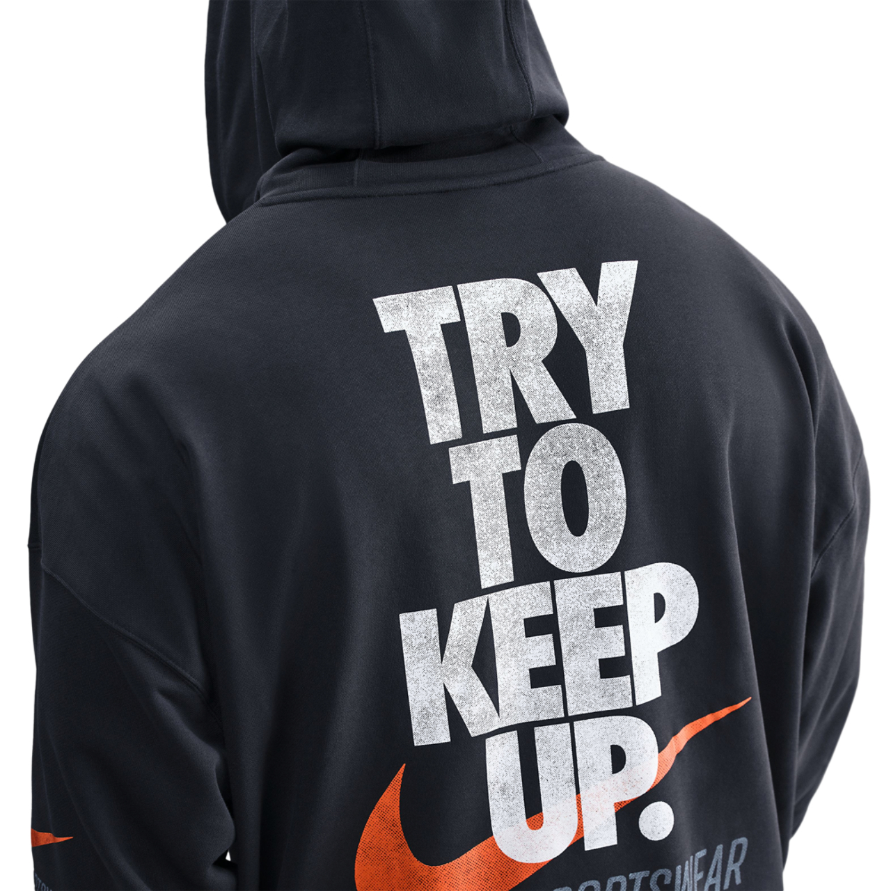 Nike Club Futura OS Pullover Hoodie Image 4 of 5. Tap to open photo gallery.