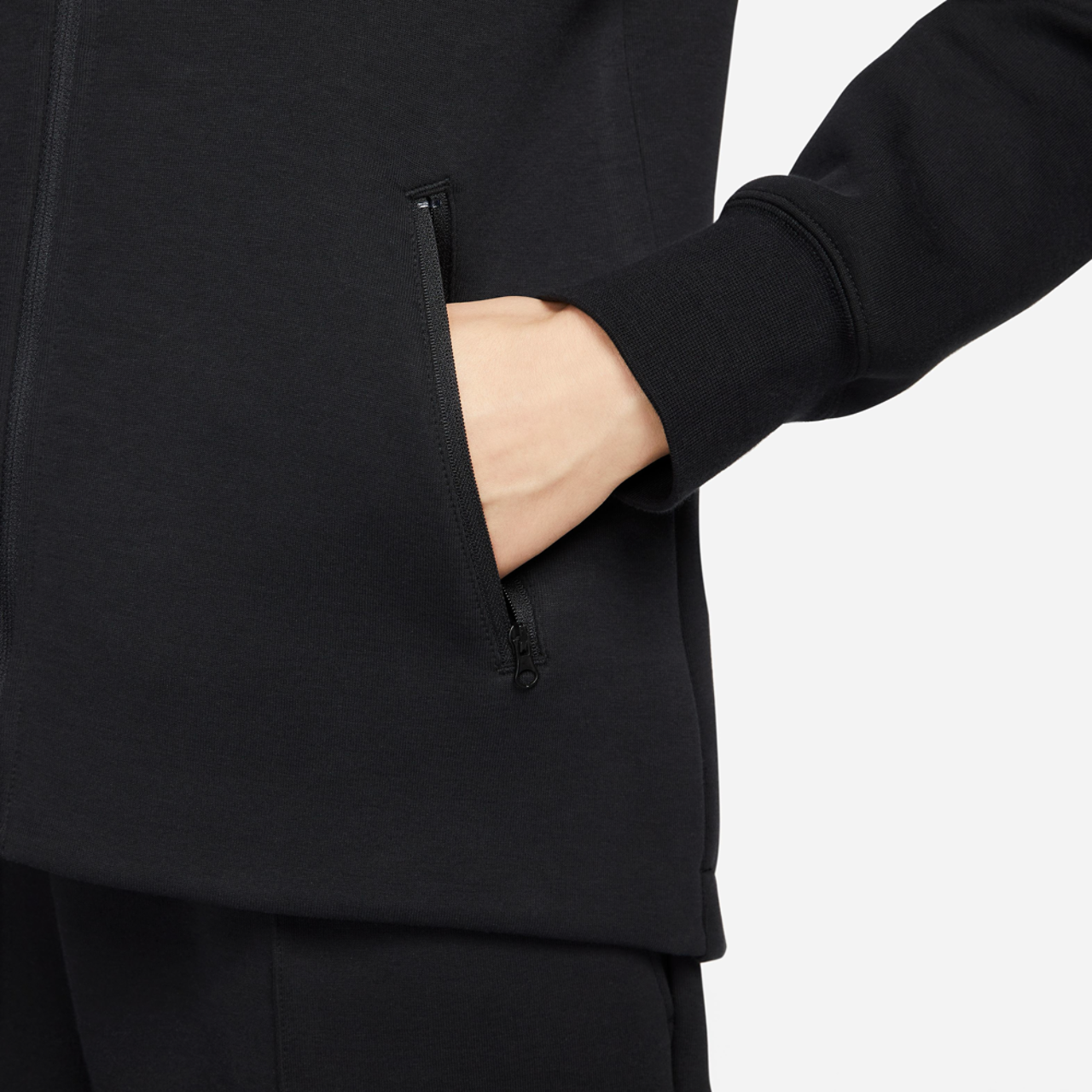 Nike NSW Tech Fleece WR Full-Zip Hoodie Image 4 of 6. Tap to open photo gallery.